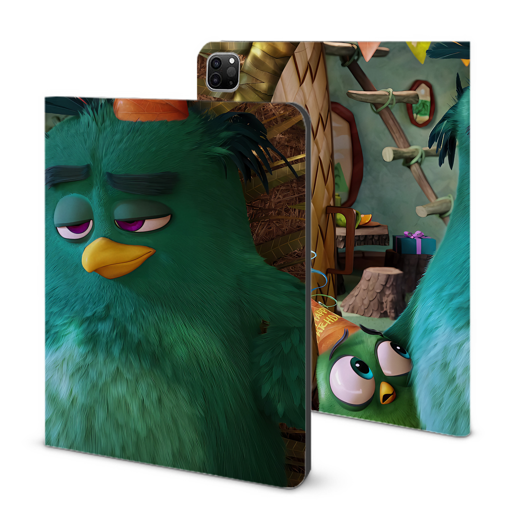 （画像用） Angry Birds アングリーバード IPad ケース ブック型 PUレザー TPU 耐衝撃 軽量 薄型 ペン収納なし 全面保護 IPad 各モデル対応